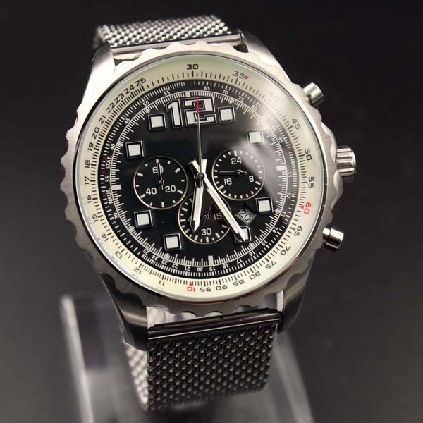 2019 new wholesale quartz chronograph men wristwatches navitimer montbrillant transoean seawolf steel strap black dial 1884 mens watches, Slivery;brown
2019 new wholesale quartz chronograph men wristwatches navitimer montbrillant transoean seawolf steel strap black dial 1884 mens watches, Slivery;brown