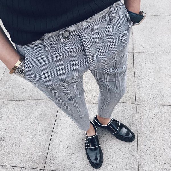 vintage check trouser for men pantalon costume mens formal pants slim fit dress pant luxury pantaloni uomo casual ankle lenght, Black
vintage check trouser for men pantalon costume mens formal pants slim fit dress pant luxury pantaloni uomo casual ankle lenght, Black