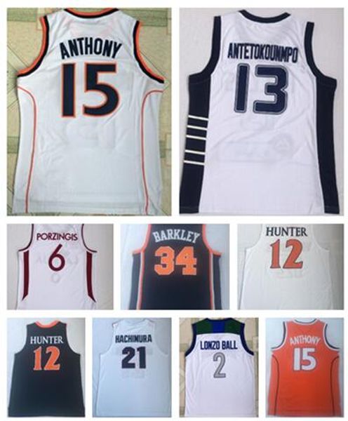 men college basketball wears 2 booker 12 williamson 21 gonzaga 13 antetokounmpo 2 lonzo ball 6 porzingis 34 barklry basketball jerseys, Black
men college basketball wears 2 booker 12 williamson 21 gonzaga 13 antetokounmpo 2 lonzo ball 6 porzingis 34 barklry basketball jerseys, Black