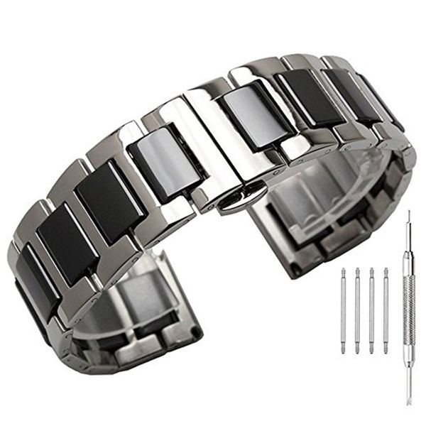 22/20mm stainless steel with ceramic bracelet strap for samsung gear s3 frontier/classic band for galaxy watch 46mm/42mm/active, Black;brown
22/20mm stainless steel with ceramic bracelet strap for samsung gear s3 frontier/classic band for galaxy watch 46mm/42mm/active, Black;brown