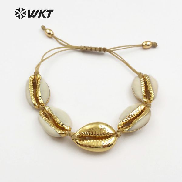 wt-b433 wkt wholesale sea side jewelry white cowrie shells bracelet with one full metallic shell in boho style girl jewelry gift c19021501, Black
wt-b433 wkt wholesale sea side jewelry white cowrie shells bracelet with one full metallic shell in boho style girl jewelry gift c19021501, Black