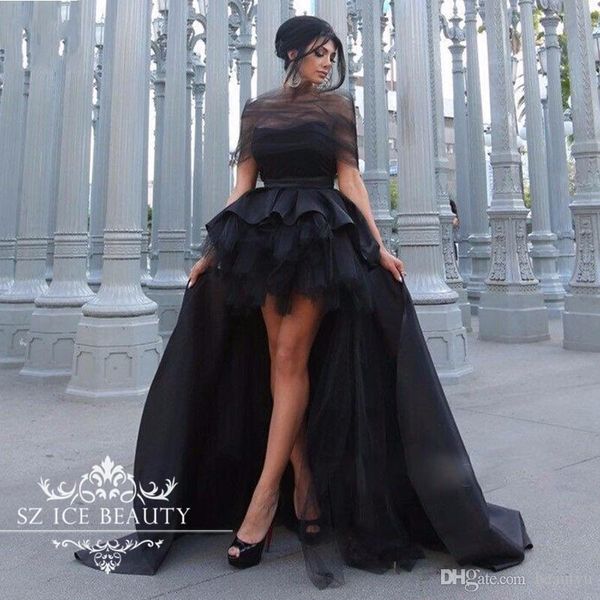 elegant evening formal dresses 2019 high low prom dresses african chic sheer off shoulder backless long party dress gowns, Black;red
elegant evening formal dresses 2019 high low prom dresses african chic sheer off shoulder backless long party dress gowns, Black;red