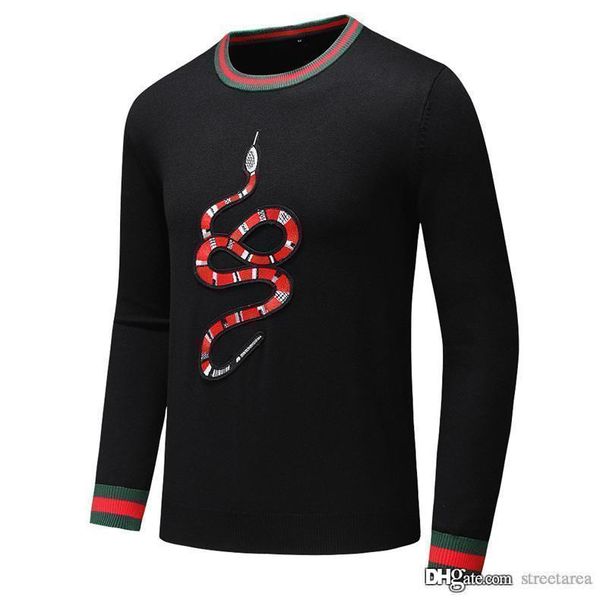 2020 designer brand long sleeve snake pattern europe and america fashion loose fit luxury for mens sweaters size -3xl, White;black
2020 designer brand long sleeve snake pattern europe and america fashion loose fit luxury for mens sweaters size -3xl, White;black