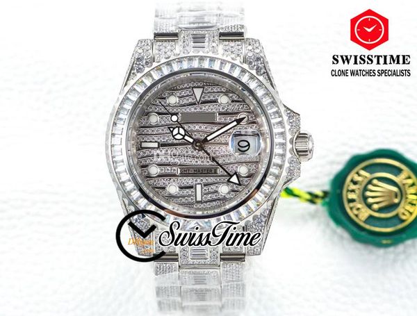 new twf gmt ii eta a2836 automatic mens watch ice full paved diamonds dial diamonds bracelet 116769 bril edition watches swisstime, Slivery;brown
new twf gmt ii eta a2836 automatic mens watch ice full paved diamonds dial diamonds bracelet 116769 bril edition watches swisstime, Slivery;brown
