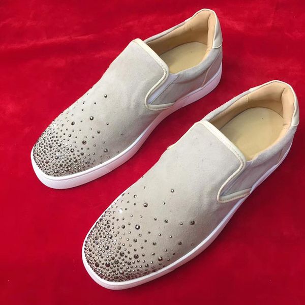 2019 luxury sneaker diamond junior men red bottom shoes grey new designer brand flats slip-on loafers, Black
2019 luxury sneaker diamond junior men red bottom shoes grey new designer brand flats slip-on loafers, Black