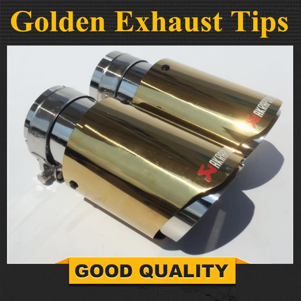in63mm out101mm new model akrapovic glossy golden + silver stainless steel for ak car carbon exhaust tips tail pipes
in63mm out101mm new model akrapovic glossy golden + silver stainless steel for ak car carbon exhaust tips tail pipes