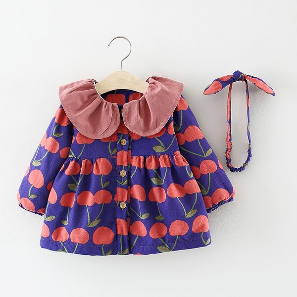 children autumn winter long sleeve baby infants girls kids printed cherry velvet princess party dress vestidos+hairband s7480 y190516, Red;yellow
children autumn winter long sleeve baby infants girls kids printed cherry velvet princess party dress vestidos+hairband s7480 y190516, Red;yellow