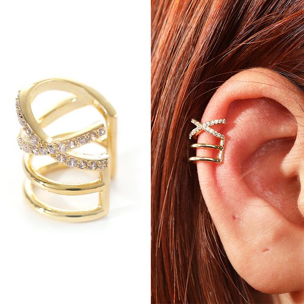 fashion gold color crystal helix cartilage conch fake piercing jewelry adjustable cubic zirconia ear cuff women accessories, Slivery;golden
fashion gold color crystal helix cartilage conch fake piercing jewelry adjustable cubic zirconia ear cuff women accessories, Slivery;golden