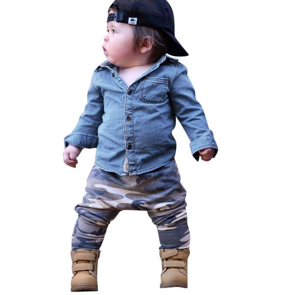 малыш мальчик одежда baby boy малышей мальчиков одежда с длинным рукавом топы + камуфляж брюки эпикировка набор roupa infantil # y2, White
малыш мальчик одежда baby boy малышей мальчиков одежда с длинным рукавом топы + камуфляж брюки эпикировка набор roupa infantil # y2, White