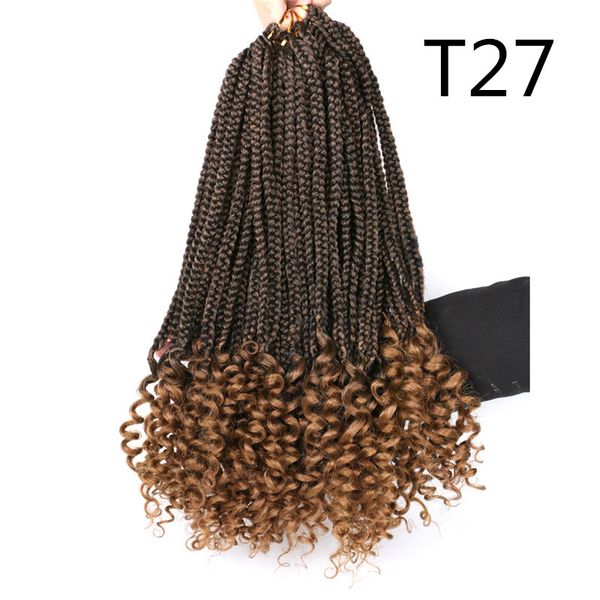 lans 22 strands/pack crochet box braids curly end 18 inch hair extensions brown synthetic ombre braiding hair 100g/pc low temperature fiber, Black
lans 22 strands/pack crochet box braids curly end 18 inch hair extensions brown synthetic ombre braiding hair 100g/pc low temperature fiber, Black