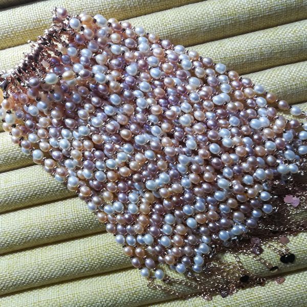 wholesale fashion natural freshwater pearl millet bead bracelet 4-6mm sweet and elegant hand adorned woman ing, Black
wholesale fashion natural freshwater pearl millet bead bracelet 4-6mm sweet and elegant hand adorned woman ing, Black