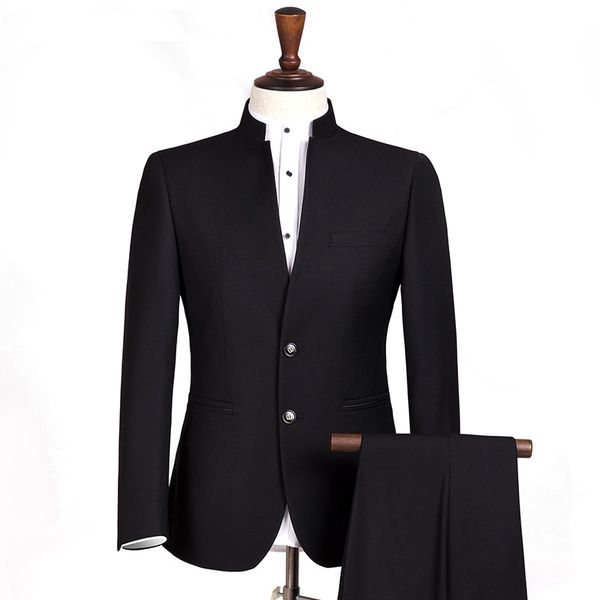 new style men chinese tunic collar bridegroom suit formal wear dress slim fit mens suits groom wedding blazer costume homme, White;black
new style men chinese tunic collar bridegroom suit formal wear dress slim fit mens suits groom wedding blazer costume homme, White;black