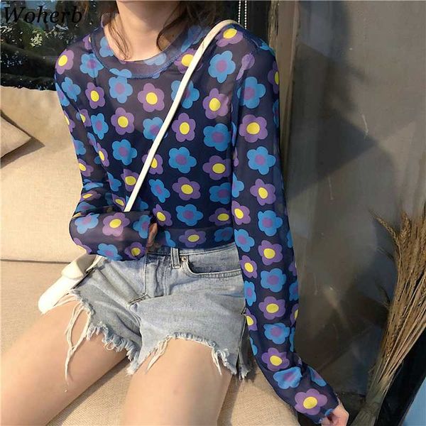 woherb flower print see through mesh women 2019 summer vintage perspective t shirt korean elegant gauze blusas 22085, White
woherb flower print see through mesh women 2019 summer vintage perspective t shirt korean elegant gauze blusas 22085, White