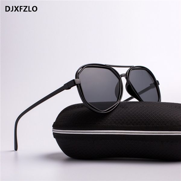 

djxfzlo fashion goggle small frame polygon clear lens sunglasses men brand designer vintage sun glasses hexagon uv400, White;black
