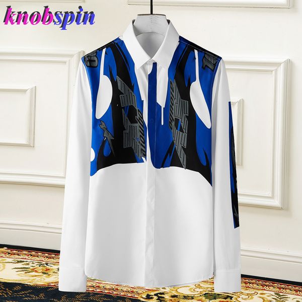 fashion printed shirt men fall long sleeve slim camisas masculina business male dress shirts cotton plus size -4xl, White;black
fashion printed shirt men fall long sleeve slim camisas masculina business male dress shirts cotton plus size -4xl, White;black