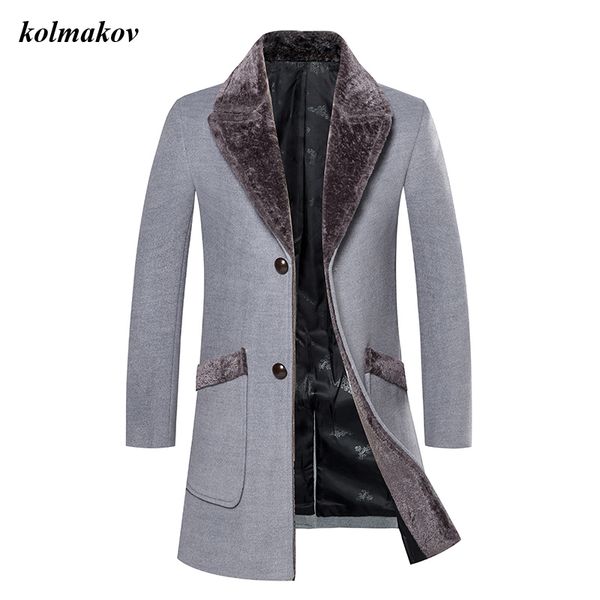 new arrival winter style men boutique woolen coat solid single breasted turndown fur collar men's woolen dress, Black
new arrival winter style men boutique woolen coat solid single breasted turndown fur collar men's woolen dress, Black