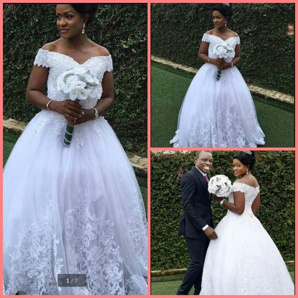 2019 robe de mariage ball gown white lace appliques wedding dresses off the shoulder v neckline beaded sequins princess bride gowns on sale
2019 robe de mariage ball gown white lace appliques wedding dresses off the shoulder v neckline beaded sequins princess bride gowns on sale