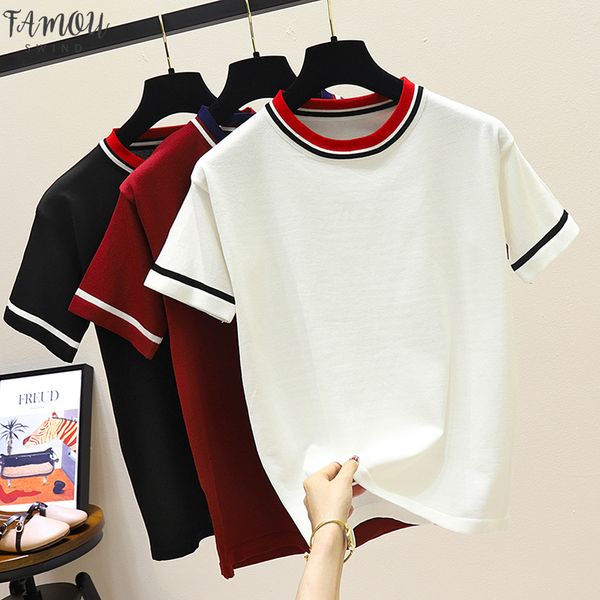 бесплатная доставка summer women t shirt мода вязаного с коротким рукавом тройники топ o шеи женской повседневная футболка, White
бесплатная доставка summer women t shirt мода вязаного с коротким рукавом тройники топ o шеи женской повседневная футболка, White