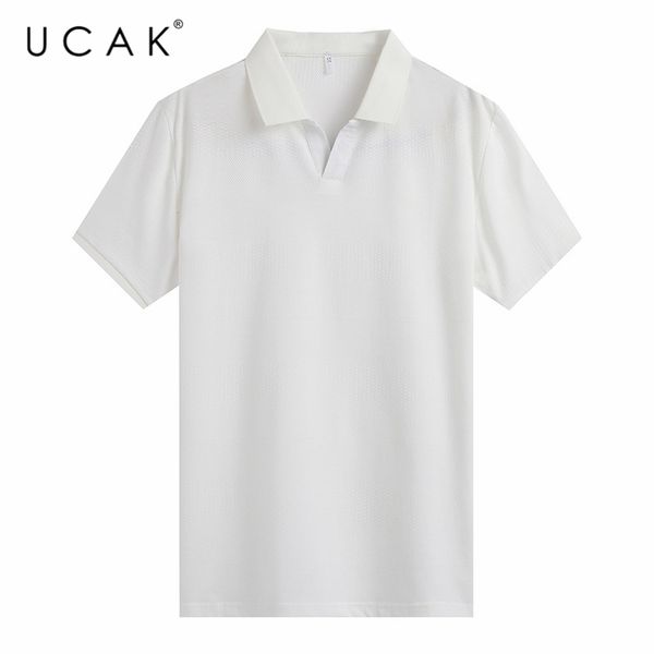 ucak brand summer solid color t-shirts men's clothing streetwear turn-down collar t shirt homme casual tshirt men clothes u5283, White;black
ucak brand summer solid color t-shirts men's clothing streetwear turn-down collar t shirt homme casual tshirt men clothes u5283, White;black