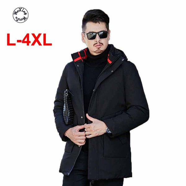 men hooded parkas business coat cotton padded leisure coat thickened warm jacket windbreaker middle-aged cotton jacket l to 4xl, Black
men hooded parkas business coat cotton padded leisure coat thickened warm jacket windbreaker middle-aged cotton jacket l to 4xl, Black