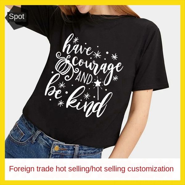 have courage and be kind american letters' casual women's short-sleeved t-shirt have courage and be kind american letters' ca, White
have courage and be kind american letters' casual women's short-sleeved t-shirt have courage and be kind american letters' ca, White