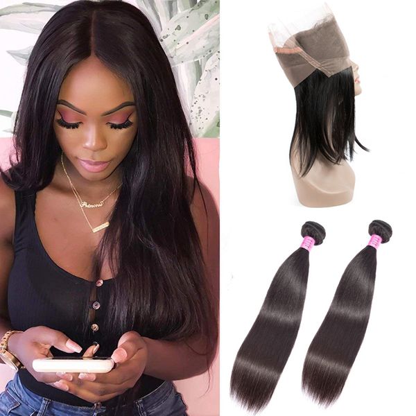 indian virgin hair 2 bundles with 360 lace frontal 3 pieces/lot straight human hair wefts with 360 frontal closure with baby hair adjustable, Black;brown
indian virgin hair 2 bundles with 360 lace frontal 3 pieces/lot straight human hair wefts with 360 frontal closure with baby hair adjustable, Black;brown