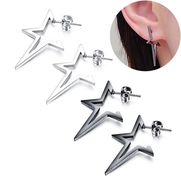chic piercing earrings ear cuff hippy gothic stainless steel ear stud eardrop fashion jewelry birthday engagement gift for women men, Golden;silver
chic piercing earrings ear cuff hippy gothic stainless steel ear stud eardrop fashion jewelry birthday engagement gift for women men, Golden;silver