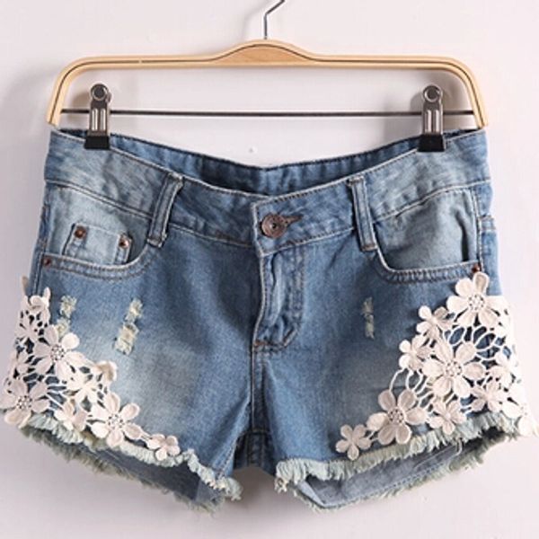 summer fashion hollow out lace denim shorts women short pants plus size washed jeans casual shorts woman, Blue
summer fashion hollow out lace denim shorts women short pants plus size washed jeans casual shorts woman, Blue