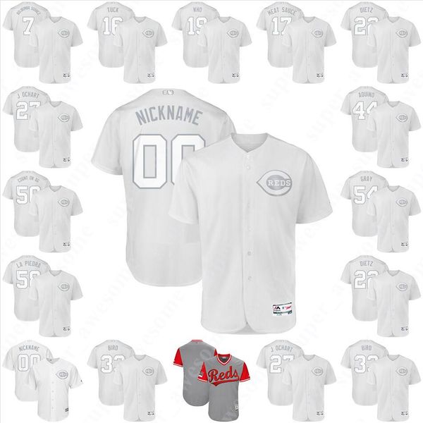 Reds 2019 Players Weekend Jersey Josh VanMeter Jesse Winker Sonny Gray Jose Peraza Amir Garrett Phillip Ervin Alex Wood Brian O'Grady Farmer
Reds 2019 Players Weekend Jersey Josh VanMeter Jesse Winker Sonny Gray Jose Peraza Amir Garrett Phillip Ervin Alex Wood Brian O'Grady Farmer
