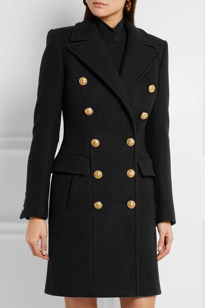 solid double breasted long coat for women warm fashion wool coat and jacket slim vintage long women clothes, Black
solid double breasted long coat for women warm fashion wool coat and jacket slim vintage long women clothes, Black