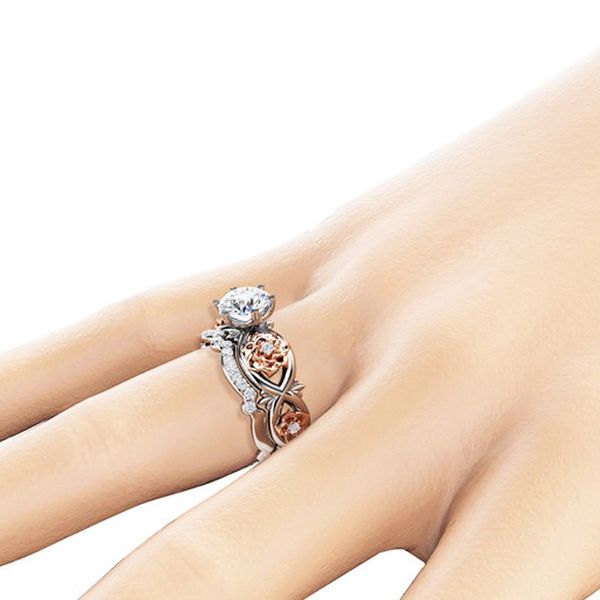 new ladies silver and rose gold filed white wedding engagement floral ring fashionable lady crystal ring jewelry gift y30, Slivery;golden
new ladies silver and rose gold filed white wedding engagement floral ring fashionable lady crystal ring jewelry gift y30, Slivery;golden