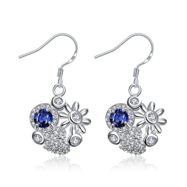 classical ethnic vintage crystal dangling earring jewelry glass flower earring cuffs for women, Silver
classical ethnic vintage crystal dangling earring jewelry glass flower earring cuffs for women, Silver