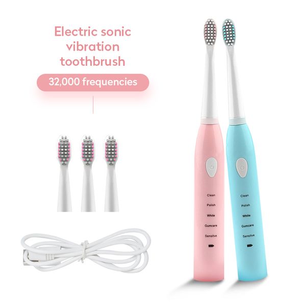 electric toothbrush usb rechargeable automatic tooth brush sonic waterproof cleaning with 4 replacement head
electric toothbrush usb rechargeable automatic tooth brush sonic waterproof cleaning with 4 replacement head