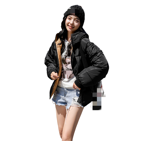g1335 new 2019 autumn winter thickened women's fashion short section loose solid color cotton-padded jacket coat wholesale, Black
g1335 new 2019 autumn winter thickened women's fashion short section loose solid color cotton-padded jacket coat wholesale, Black