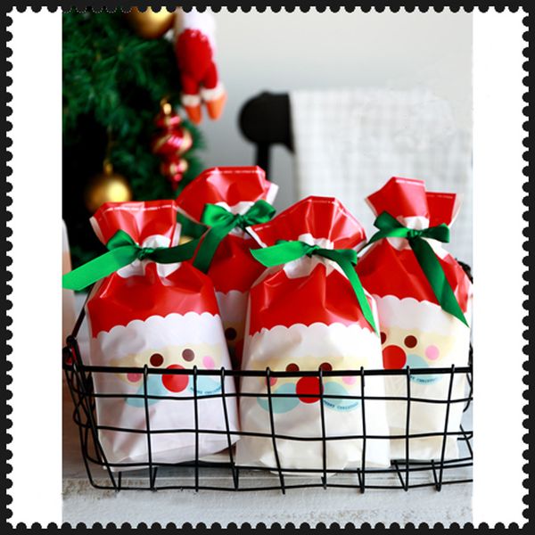 50pcs santa claus plastic bag for gifts drawstring bag with ribbon merry christmas candy bags xmas cookie biscuits packing
50pcs santa claus plastic bag for gifts drawstring bag with ribbon merry christmas candy bags xmas cookie biscuits packing
