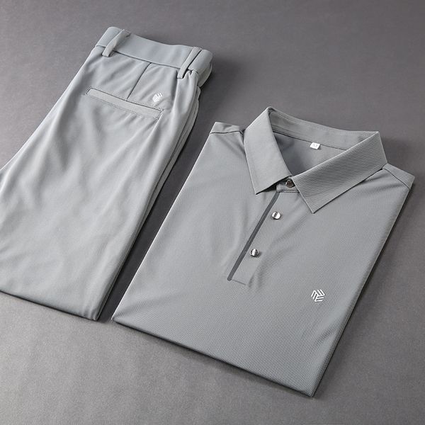 jsbdtraceless glue-high end process in summer silk slip lapel quick dry sweat men's casual suit two-piece set, Gray
jsbdtraceless glue-high end process in summer silk slip lapel quick dry sweat men's casual suit two-piece set, Gray
