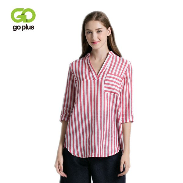 goplus 2019 spring striped blouse women soft loose v neck half sleeve office shirts ladies casual pockets clothes female top, White
goplus 2019 spring striped blouse women soft loose v neck half sleeve office shirts ladies casual pockets clothes female top, White