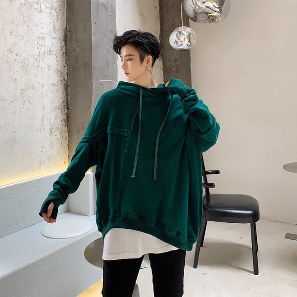 autumn new hoodies men fashion solid color casual irregular stitching pullover man streetwear hip hop loose sweatshirt male, Black
autumn new hoodies men fashion solid color casual irregular stitching pullover man streetwear hip hop loose sweatshirt male, Black