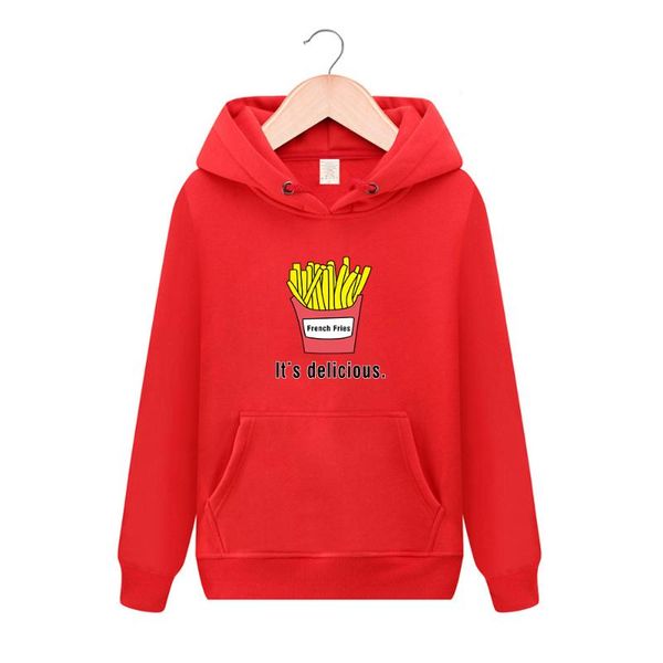 spring hooded loose street hip hop sports men's and women's 100% cotton gourmet french fries printed long sleeve sweatshirt, Black
spring hooded loose street hip hop sports men's and women's 100% cotton gourmet french fries printed long sleeve sweatshirt, Black