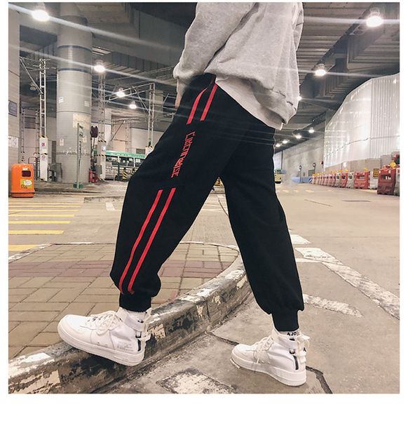 teenagers letter print harem pants spring autumn panelled striped fashion casual sports trousers males loose beam foot pant, Black
teenagers letter print harem pants spring autumn panelled striped fashion casual sports trousers males loose beam foot pant, Black