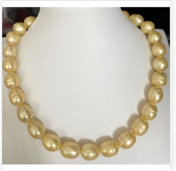 huge 12-15mm natural south sea genuine golden pearl necklace 18" 14k gold clasp, Silver
huge 12-15mm natural south sea genuine golden pearl necklace 18" 14k gold clasp, Silver