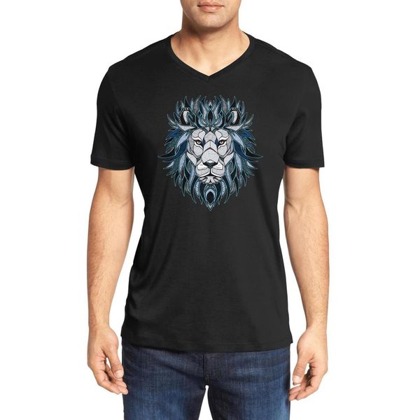 men's creative lion head pattern fashion v-neck t-shirt printing fun cotton shirt humorous short sleeve british image black lion king o, White;black
men's creative lion head pattern fashion v-neck t-shirt printing fun cotton shirt humorous short sleeve british image black lion king o, White;black