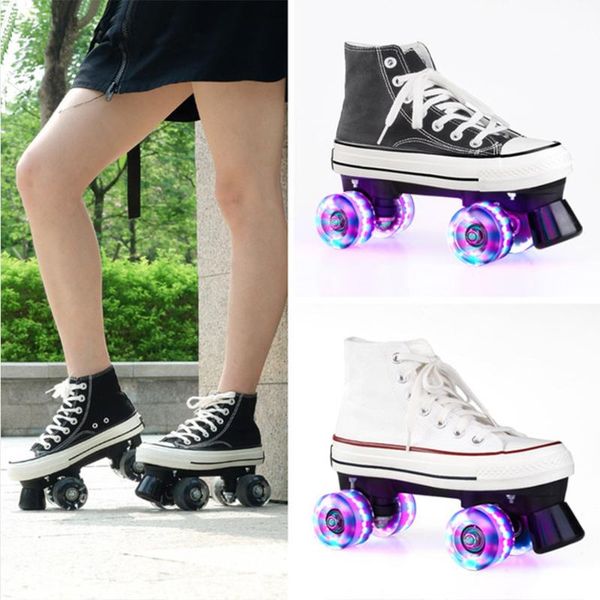 japy roller skates double line skates women female lady with led lighting pu 4 wheels two line skating shoes patines
japy roller skates double line skates women female lady with led lighting pu 4 wheels two line skating shoes patines