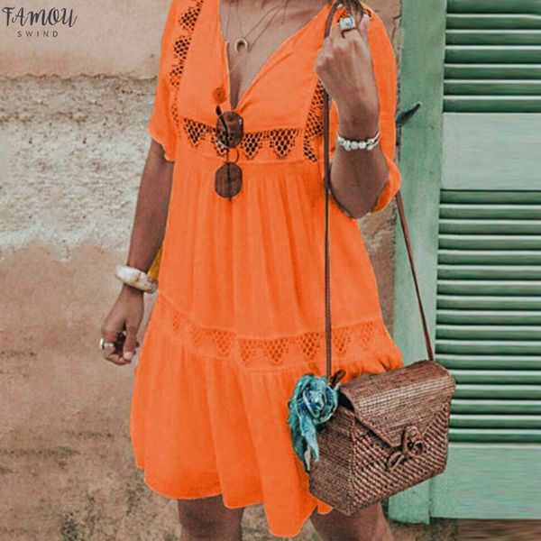 women's summer boho dress v neck hollow dress short sleeve party beach sundress dresses woman party night summer dresses 2020, Black;gray
women's summer boho dress v neck hollow dress short sleeve party beach sundress dresses woman party night summer dresses 2020, Black;gray