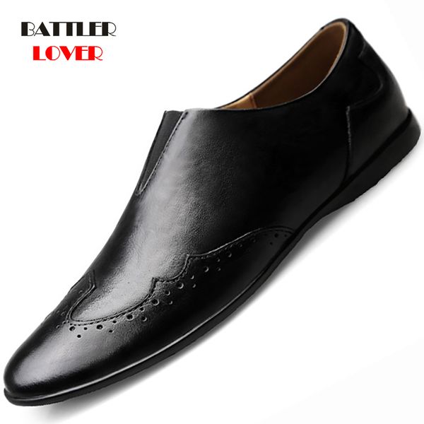 new fashion spring summer genuine cow leather shoes men formal brogue flat casual flats driver footwear breathable slip on shoes, Black
new fashion spring summer genuine cow leather shoes men formal brogue flat casual flats driver footwear breathable slip on shoes, Black