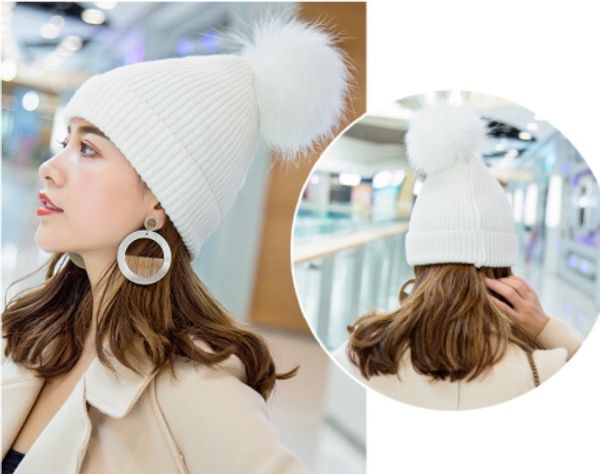 new autumn and winter women fashion wool caps korean version wild detachable hair ball knitting luxury caps women whol, Blue;gray
new autumn and winter women fashion wool caps korean version wild detachable hair ball knitting luxury caps women whol, Blue;gray