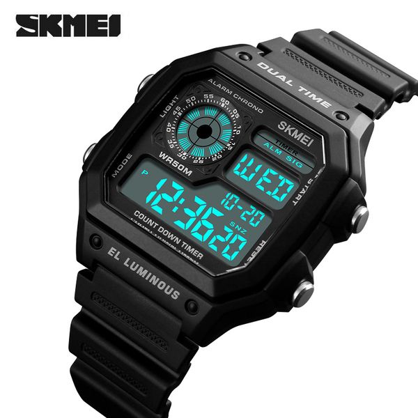 skmei men sports watches fashion chrono countdown waterproof digital watch casual men clock wristwatches, Slivery;brown
skmei men sports watches fashion chrono countdown waterproof digital watch casual men clock wristwatches, Slivery;brown