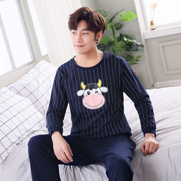 100% cotton men's pajamas sets 2 pcs long sleeve sleepwear home suit plus size 5xl pyjama homme homewear, Black;brown
100% cotton men's pajamas sets 2 pcs long sleeve sleepwear home suit plus size 5xl pyjama homme homewear, Black;brown