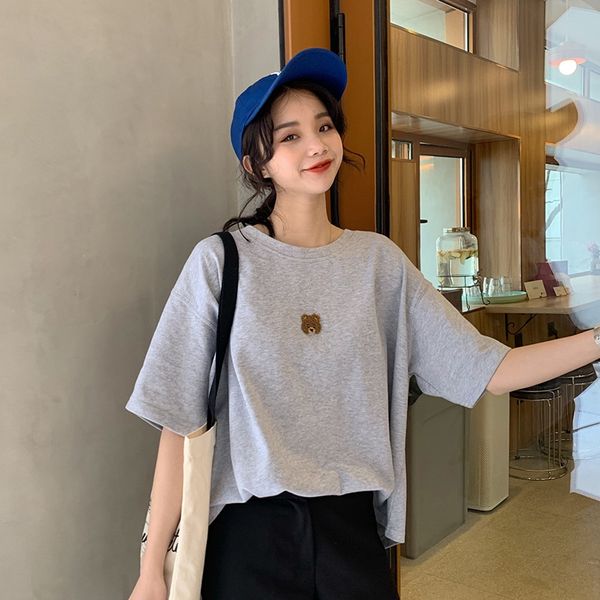2020 loose short-sleeved t-shirt cloth t-shirt cotton cloth women's cotton cute bear ins super hot, White
2020 loose short-sleeved t-shirt cloth t-shirt cotton cloth women's cotton cute bear ins super hot, White