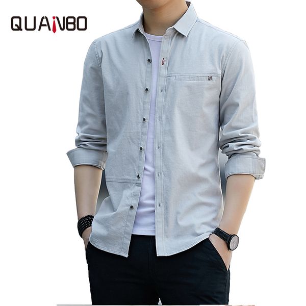 quanbo 2019 new autumn winter men's long sleeve shirts fashion casual loose cotton shirt white male dress shirts brand clothing, White;black
quanbo 2019 new autumn winter men's long sleeve shirts fashion casual loose cotton shirt white male dress shirts brand clothing, White;black